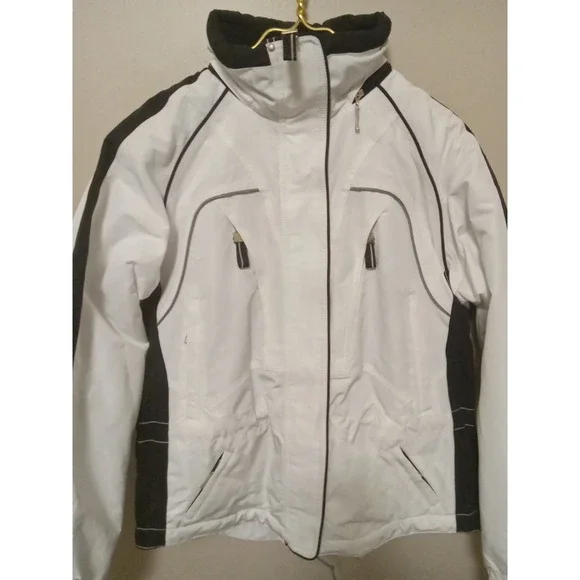 Marker Women White Colorblock Insulated Thermolite Ski Jacket‎ Size 6